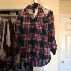 Plaid top